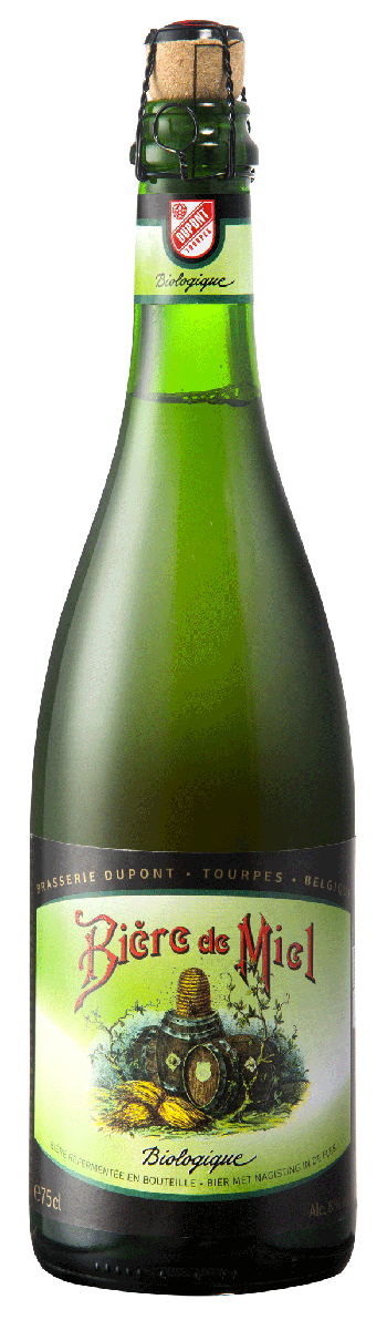 5410702001215 Bière de Miel Bio 75cl - Packshot officiel bouteille haute définition Brasserie Dupont